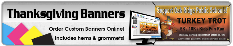 Thanksgiving Banners - Order Custom Thanksgiving Banners Online